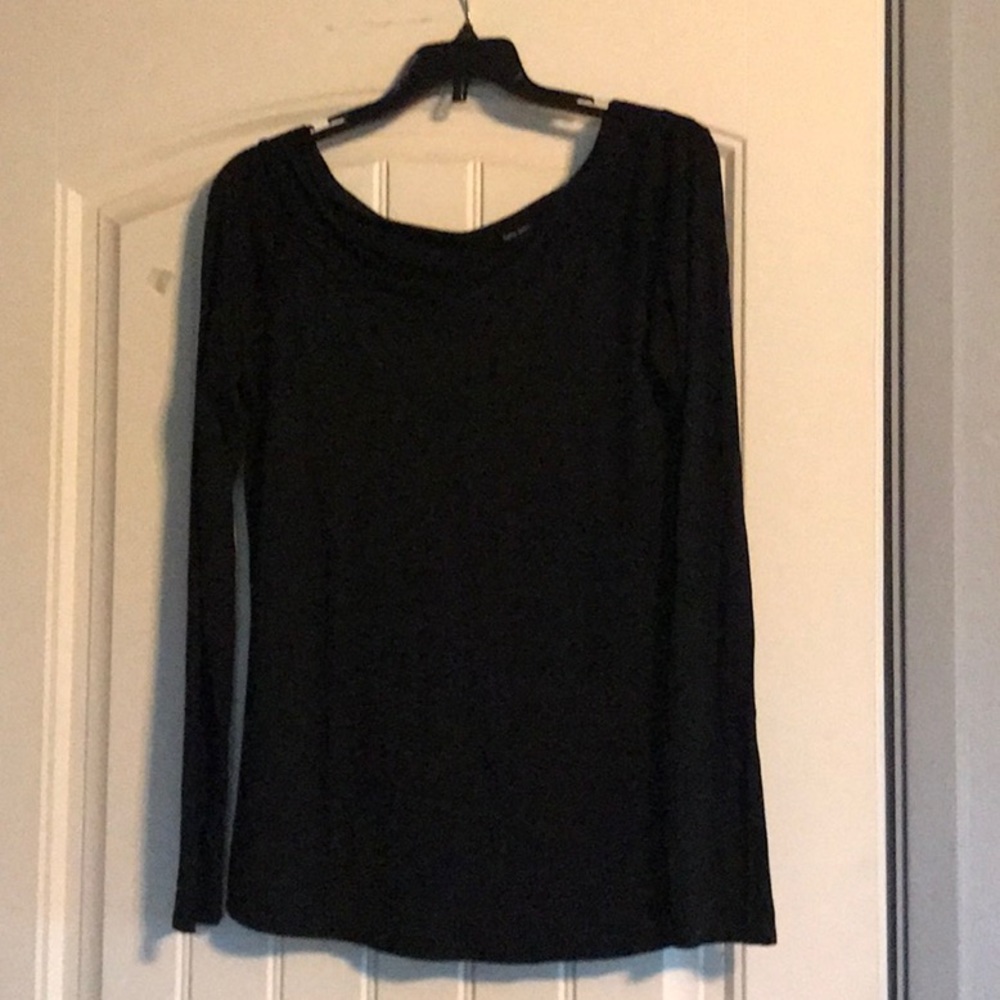 Black off the shoulder top